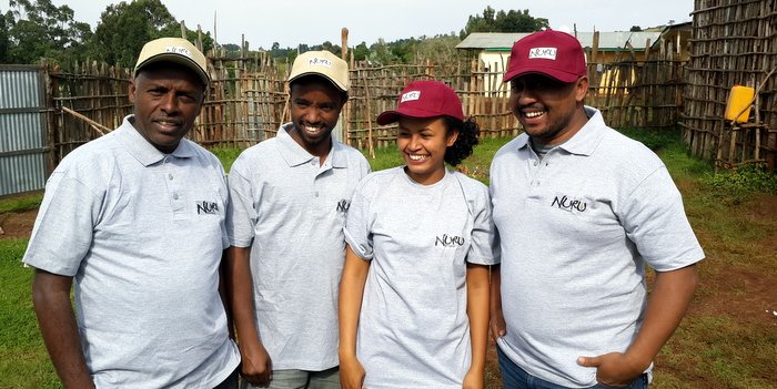 NE FI team from left to right: Kassim, Guche, Tsegereda and Girum