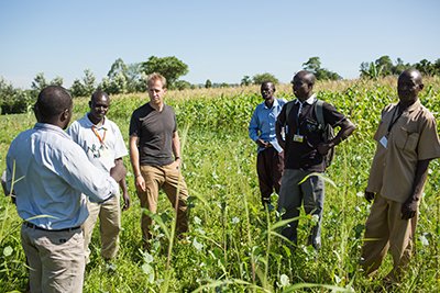 Jake Harriman with the Nuru Kenya Agriculture Program Managers 1