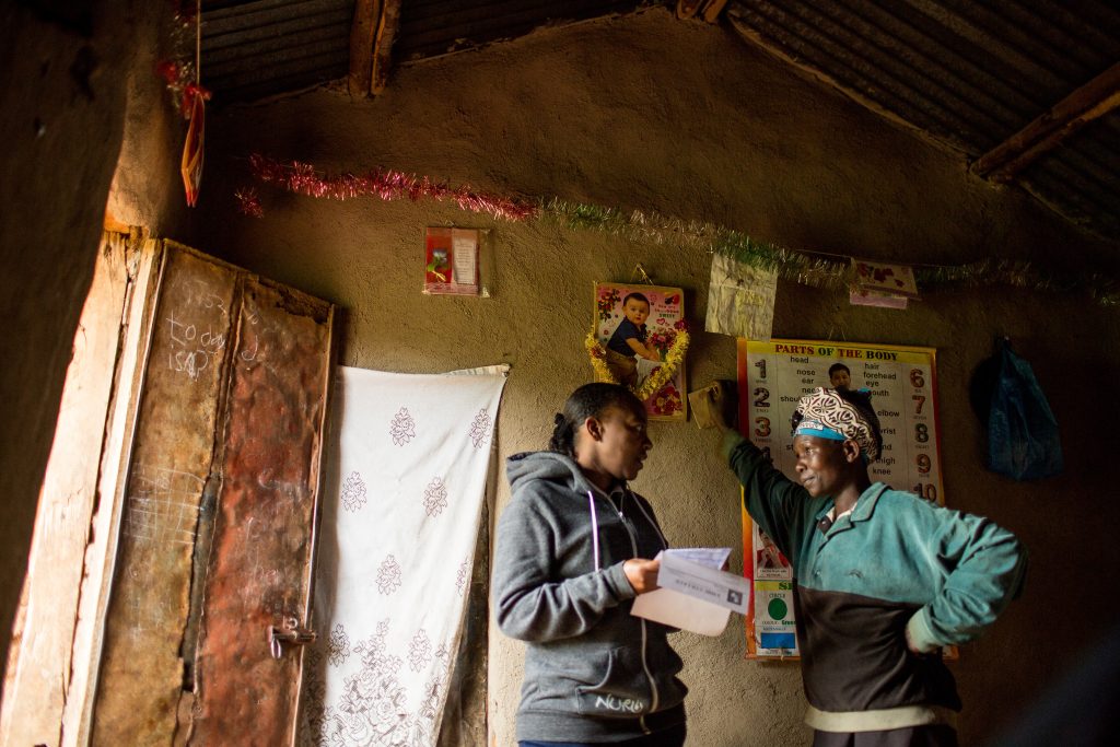 two women from Nuru Kenya having a discussion