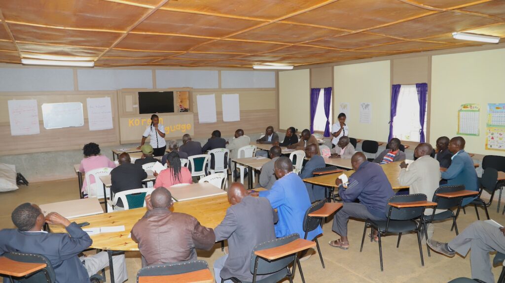 Nuru Regional Training College classroom full of students